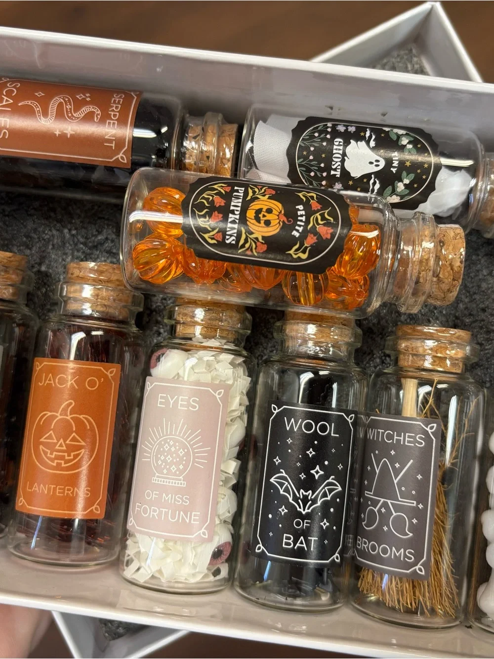 Target Bullseye Halloween Mini Glass Jars Set of 9